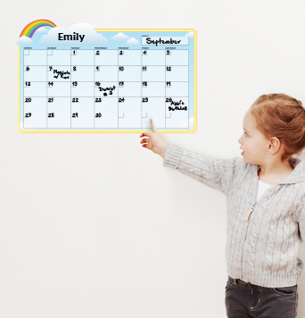 Dry Erase Monthly Calendar Wall Decal